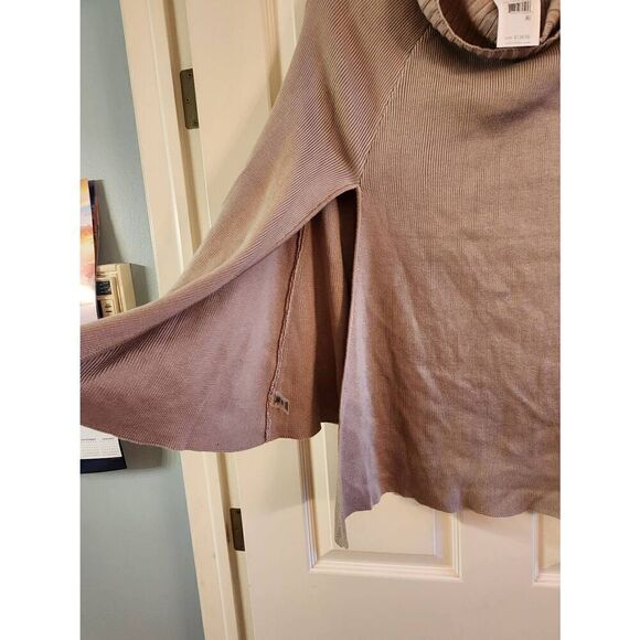 Calvin klein NWT turtleneck poncho almond one size - Picture 4 of 7